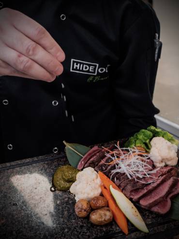 Hideout Al Barari’s vibrant food